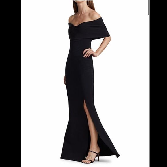 Chiara Boni La Petite Robe Benje Stretch Jersey Fishtail Gown Size US2 $995 - Picture 4 of 10